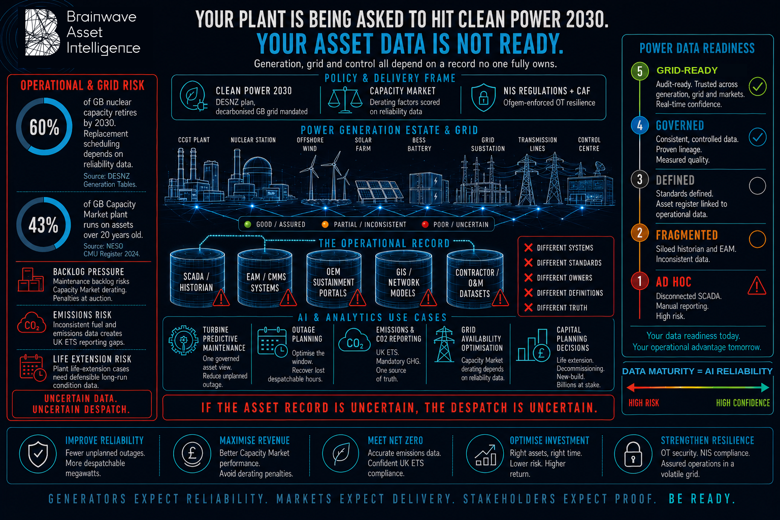Power Generation AI Readiness Intelligence, Brainwave Asset Intelligence